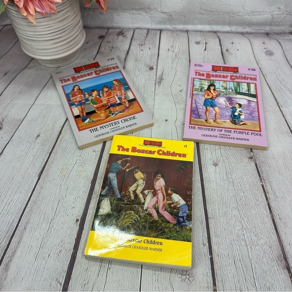 vintage 1990s The Boxcar Children Book Set paperback young readers